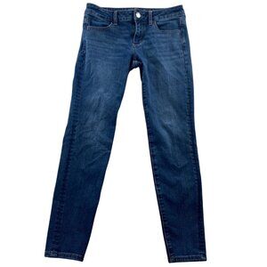 American Eagle Womens Jeans Size 2 Super Super Stretch Skinny Short Blue Denim